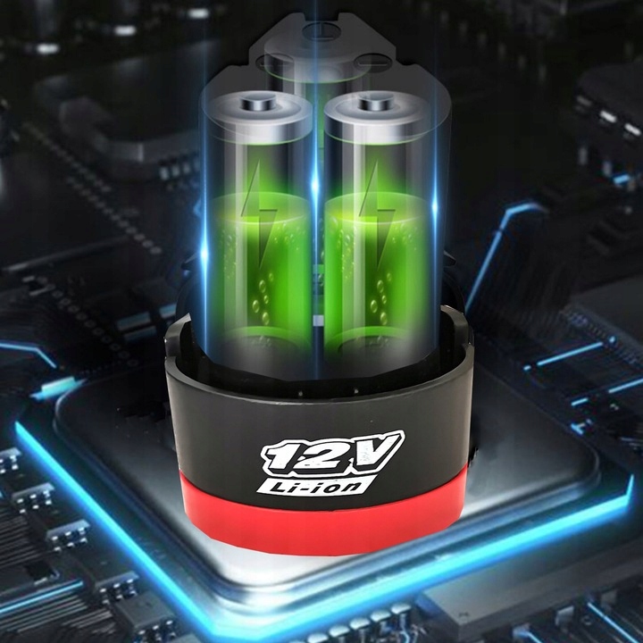 KLUCZ GRZECHOTKA UDAROWA AKUMULATOROWA 3/8" 12V 2xAKU 2Ah 6 NASADKI WALIZKA Informacje dodatkowe dodatkowy akumulator walizka transportowa w zestawie