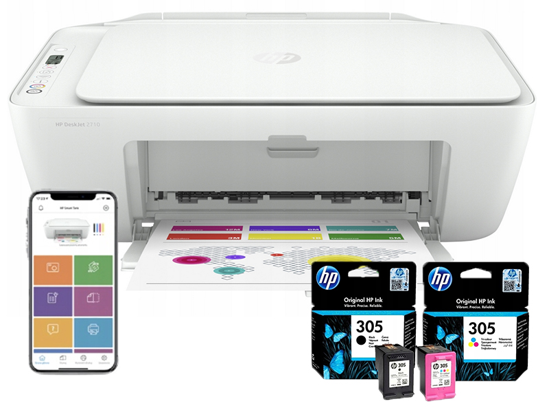 

Drukarka Hp DeskJet 2710 nowe tusze Hp 305 [oxx]
