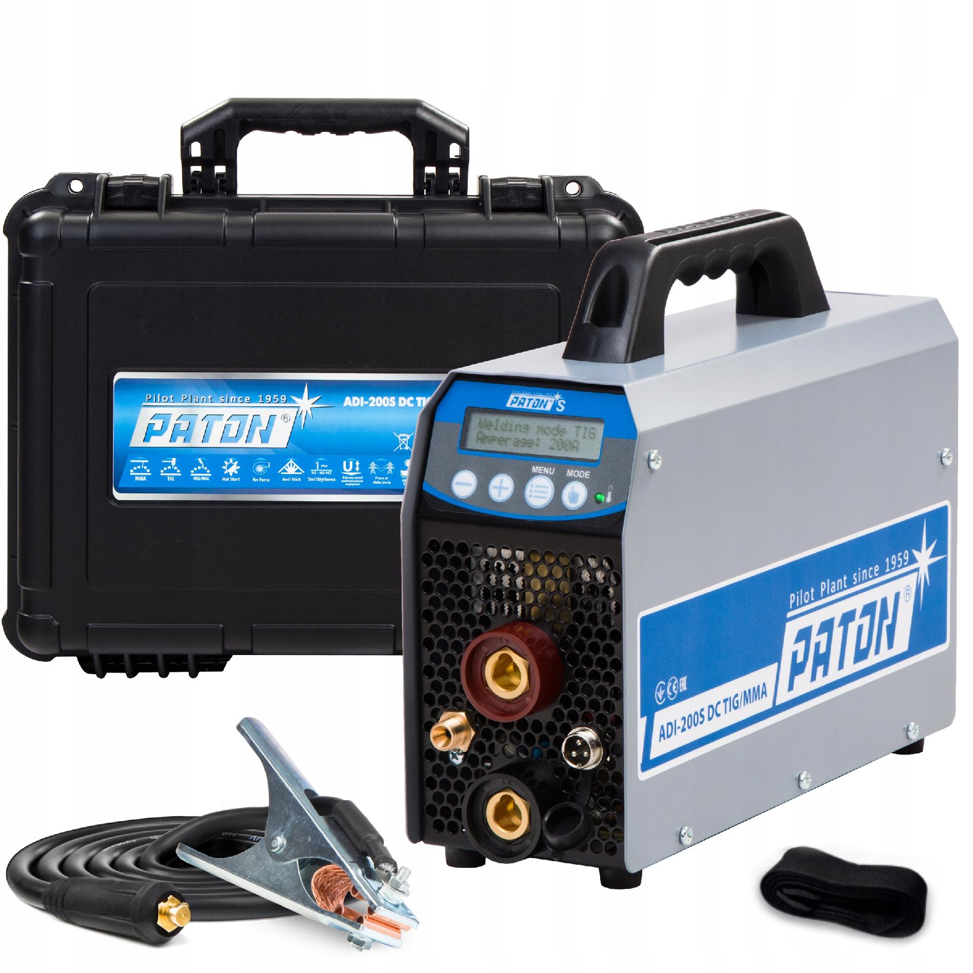 Invertorová Svářečka Paton Adi 200 Standard Mig Mma Tig 200A 230V Puls Igbt