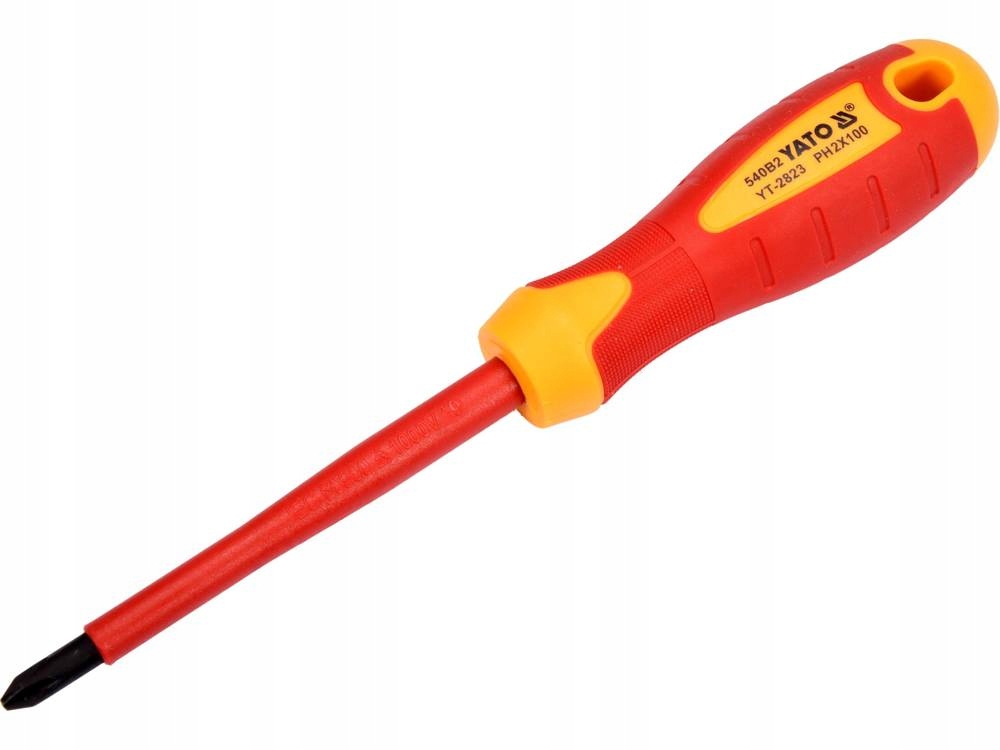 

Wkrętak izolowany 1000V ph2x100 mm śrubokręt Yato