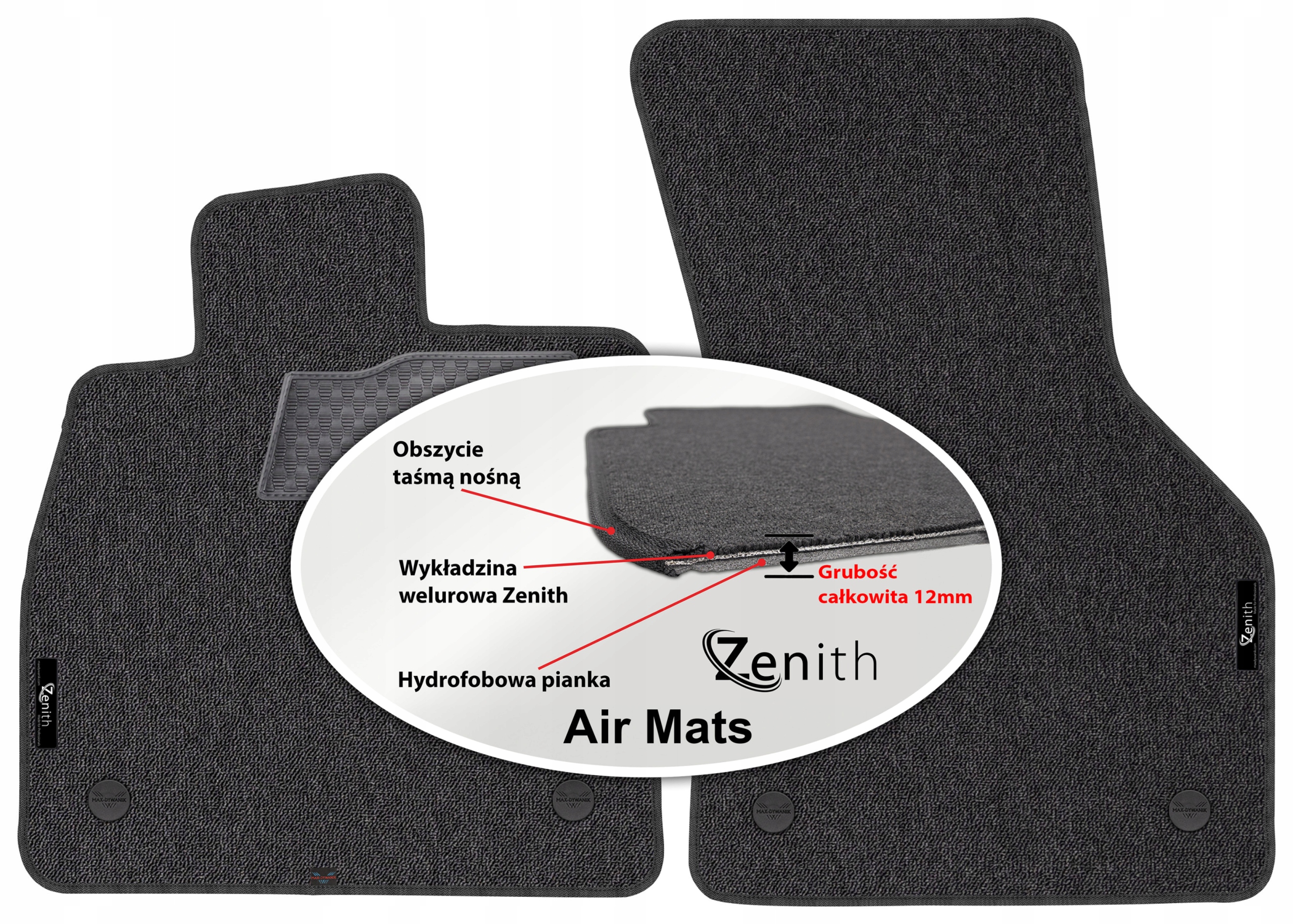 Audi Tt III 2014 Velúrové koberčeky do auta Zenith Air Mats