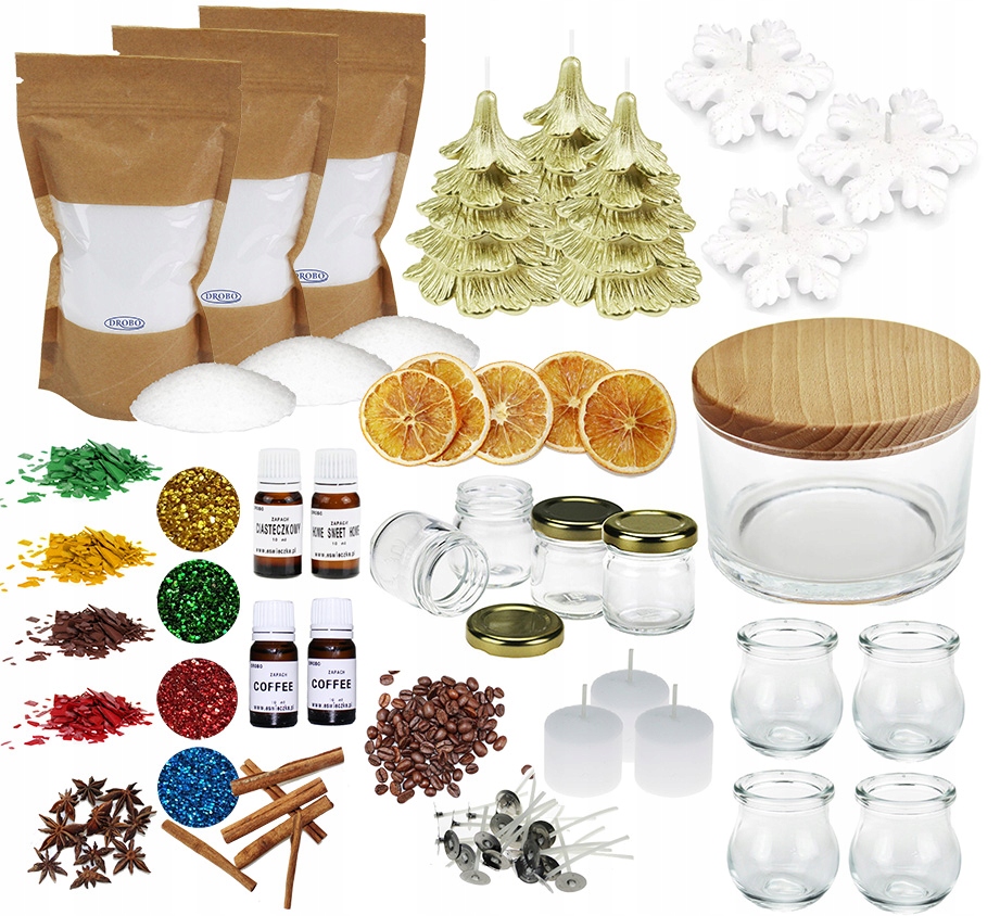 Sada na výrobu svíček svíčky na vánoční stromek pro vánoční dekorace 15
