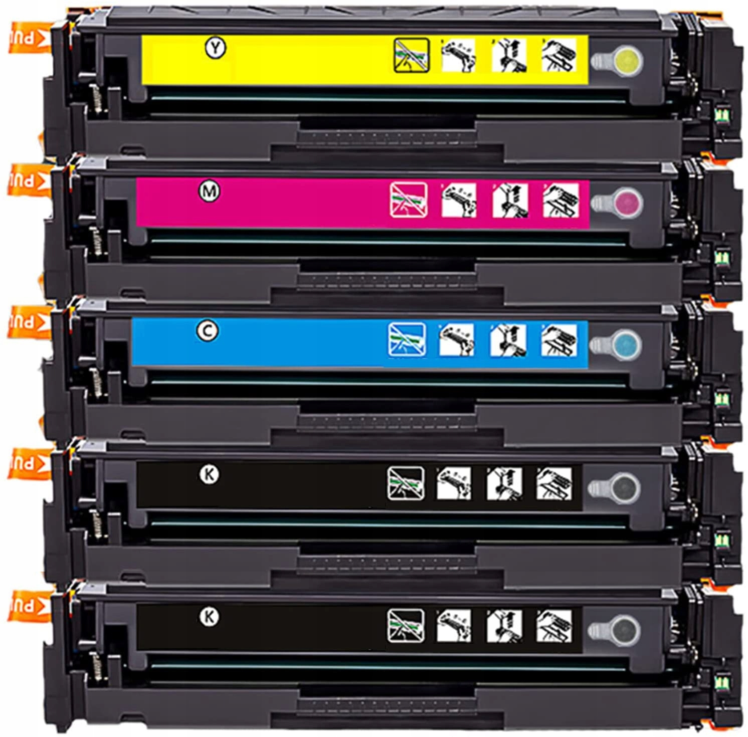 5 Toner Do Canon i-SENSYS MF641Cw MF643Cdw CRG-054