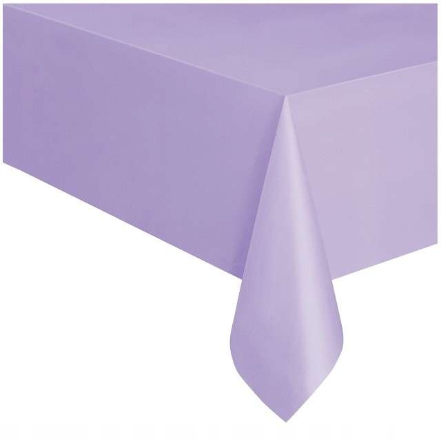 OBRUS foliowy KLASYCZNY na stół LAWENDOWY duży