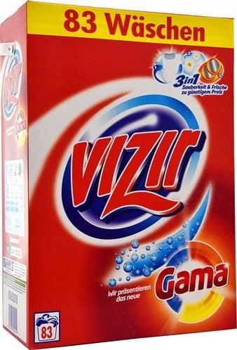 

Vizir Gama 83prania Niemiecki Uniwersalny 5,395kg