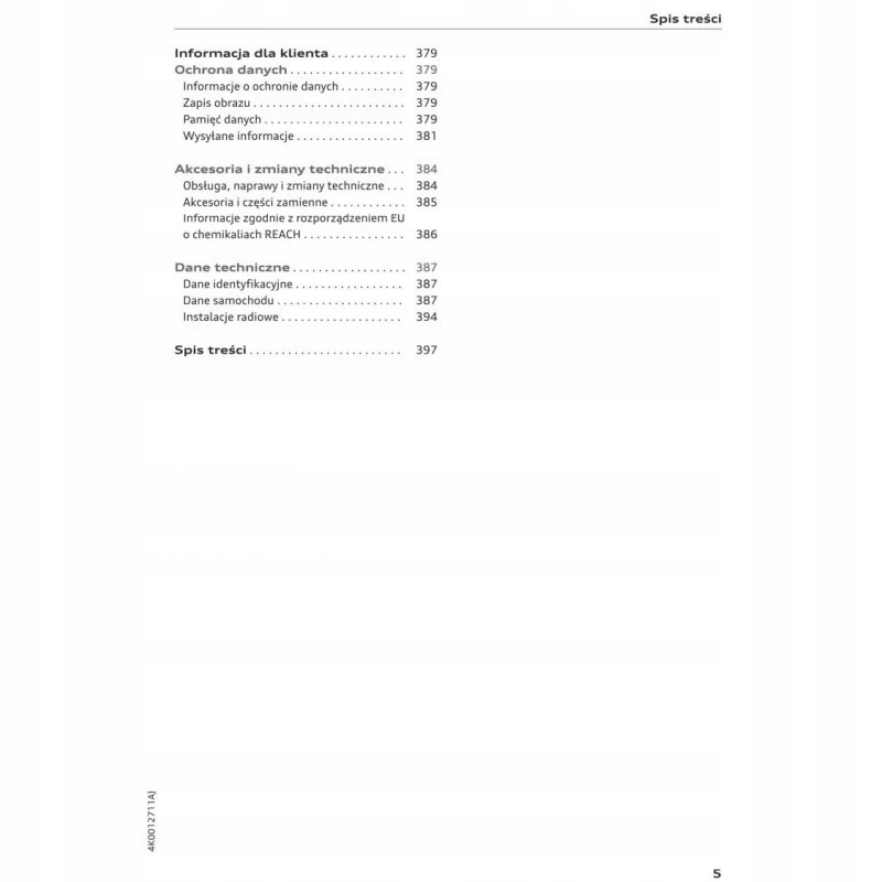 Audi A6 C8 od 2018 3 Modele+Navi Instrukcja Obsług Tematyka Samochody osobowe