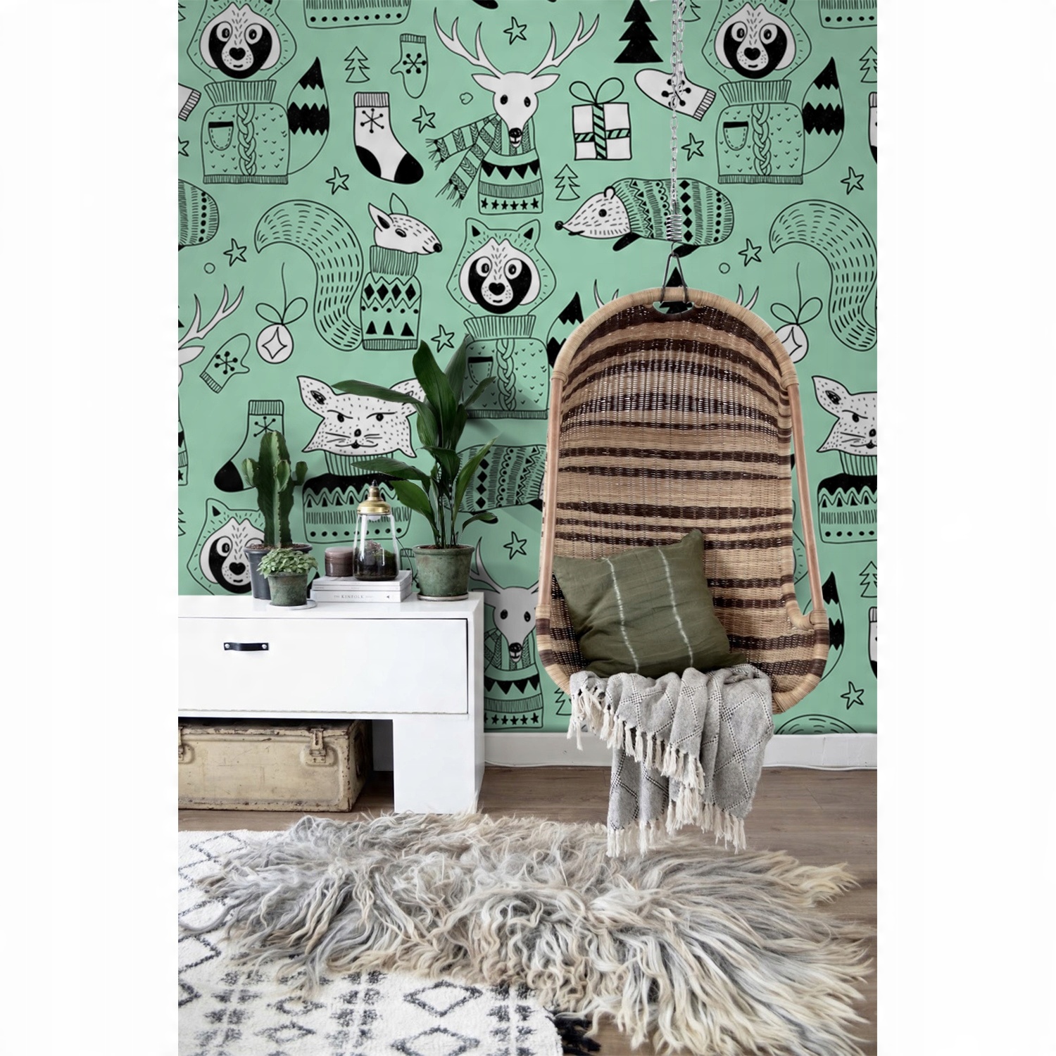 

Fototapeta na flizelinie Skandynawskie zoo 104x70