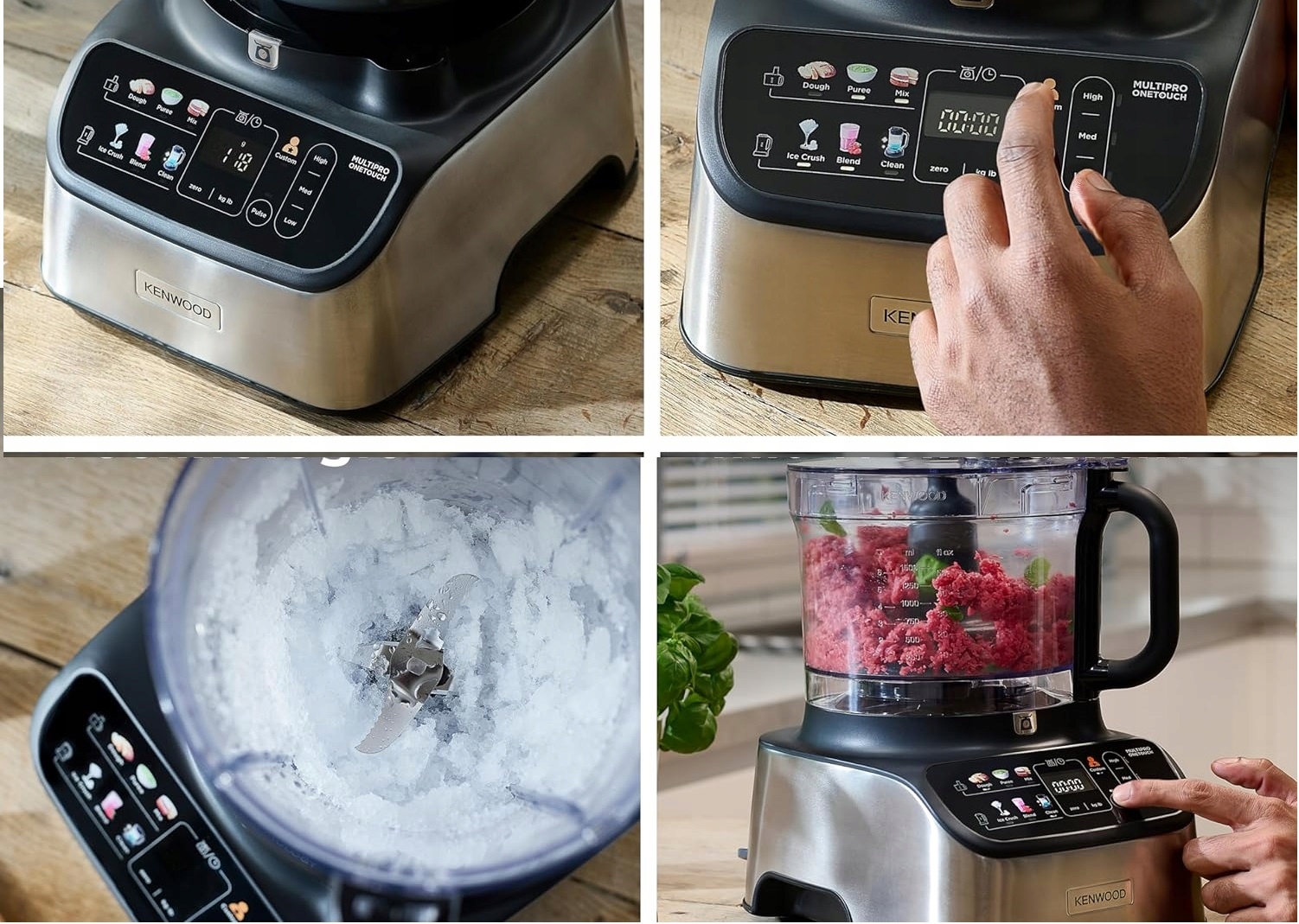 KENWOOD Multipro Robot Kuchenny 2w1 Mikser 1000W Srebrny Z Akcesoriami — miniatura 16