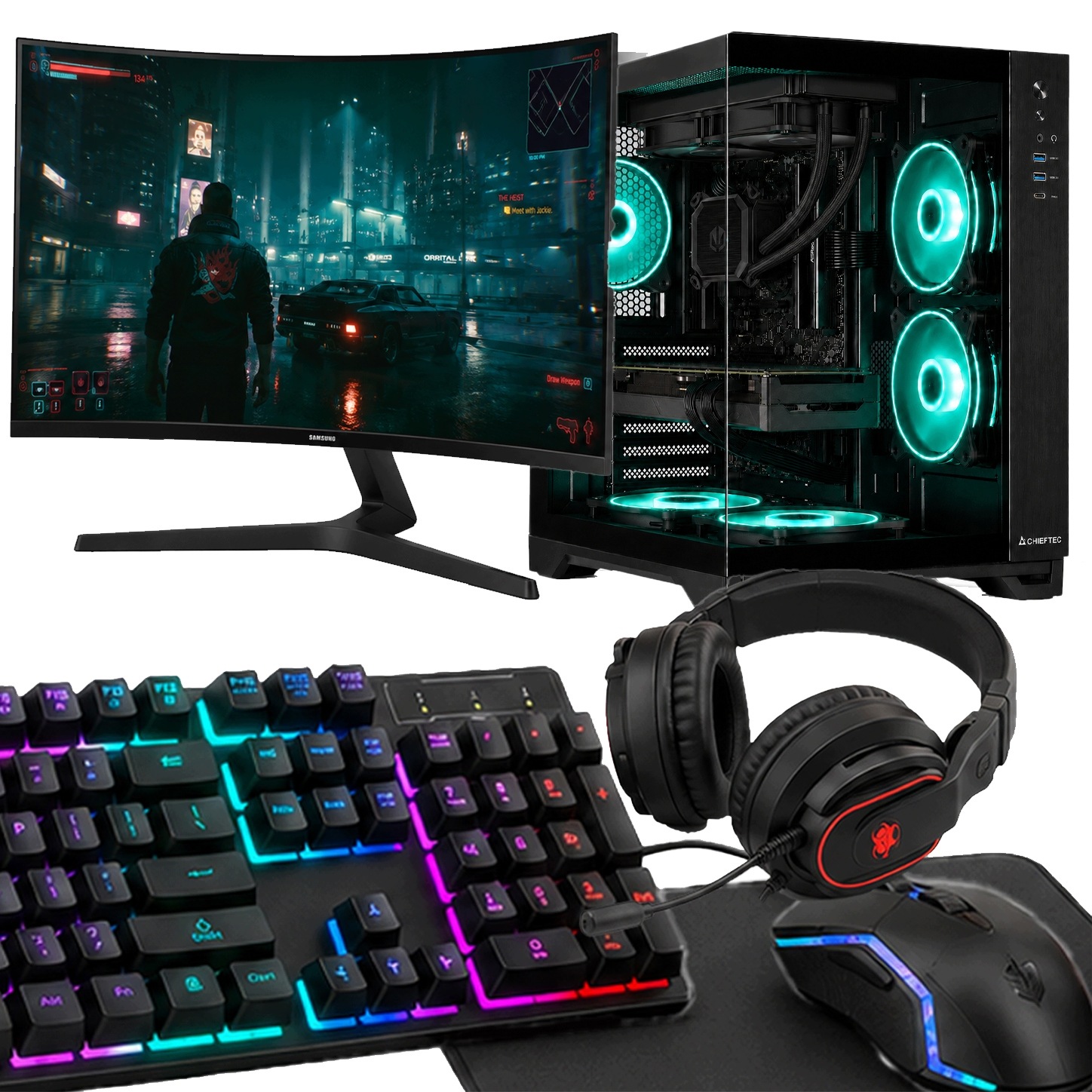 Sada herného počítača Ryzen 7 9800X3D Rtx 5080 2TB 16GB