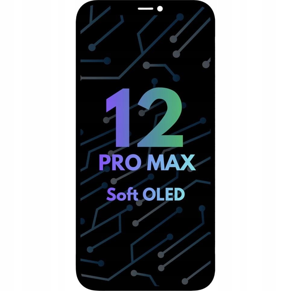 LCD displej pro iPhone 12 Pro Max Náhradní Soft Oled těsnění