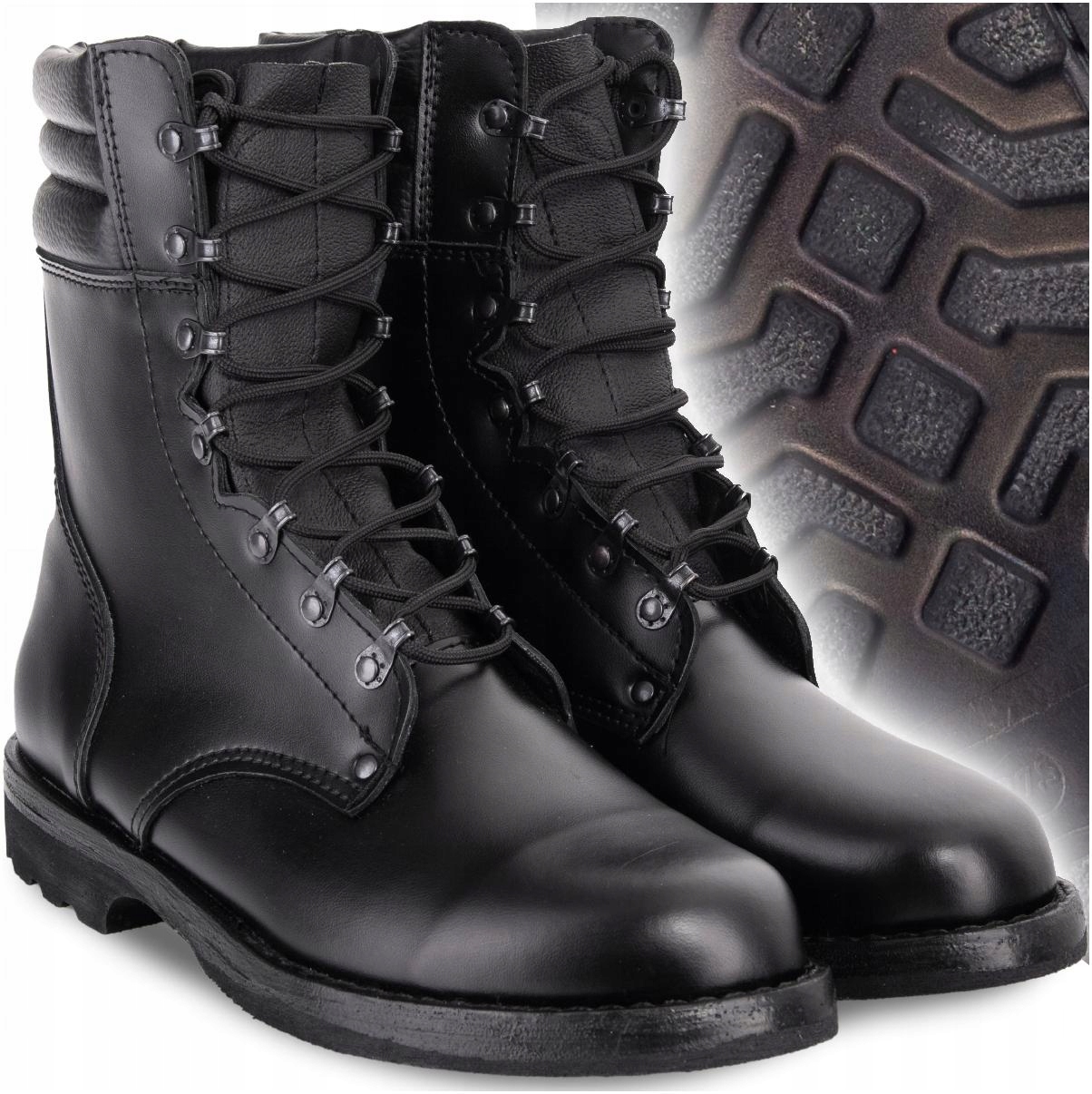 

Buty wojskowe Skoczki taktyczne Skórzane roz 48