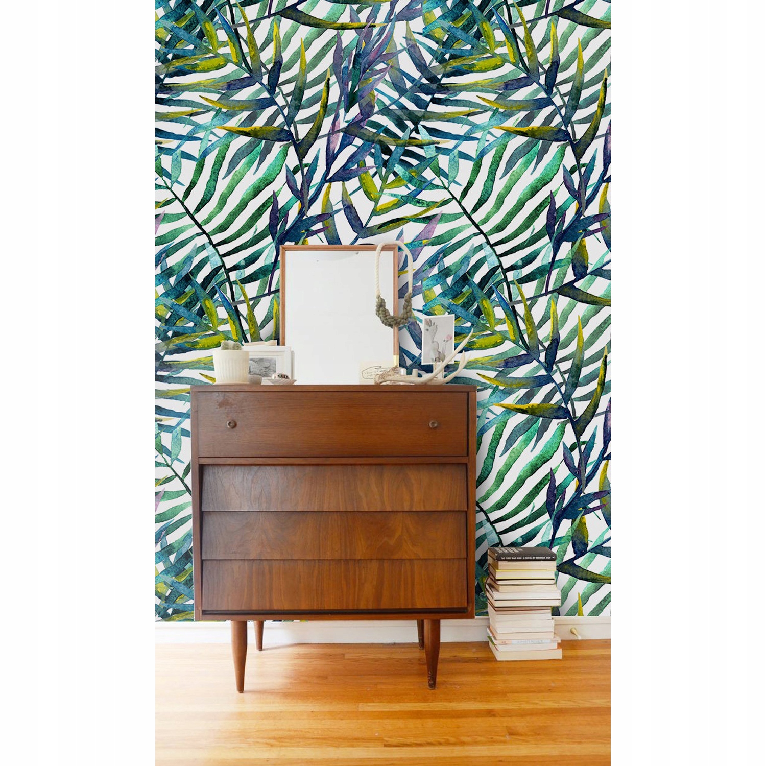 

Tapeta ścienna Abstrakcja liści zielone 416x254 cm