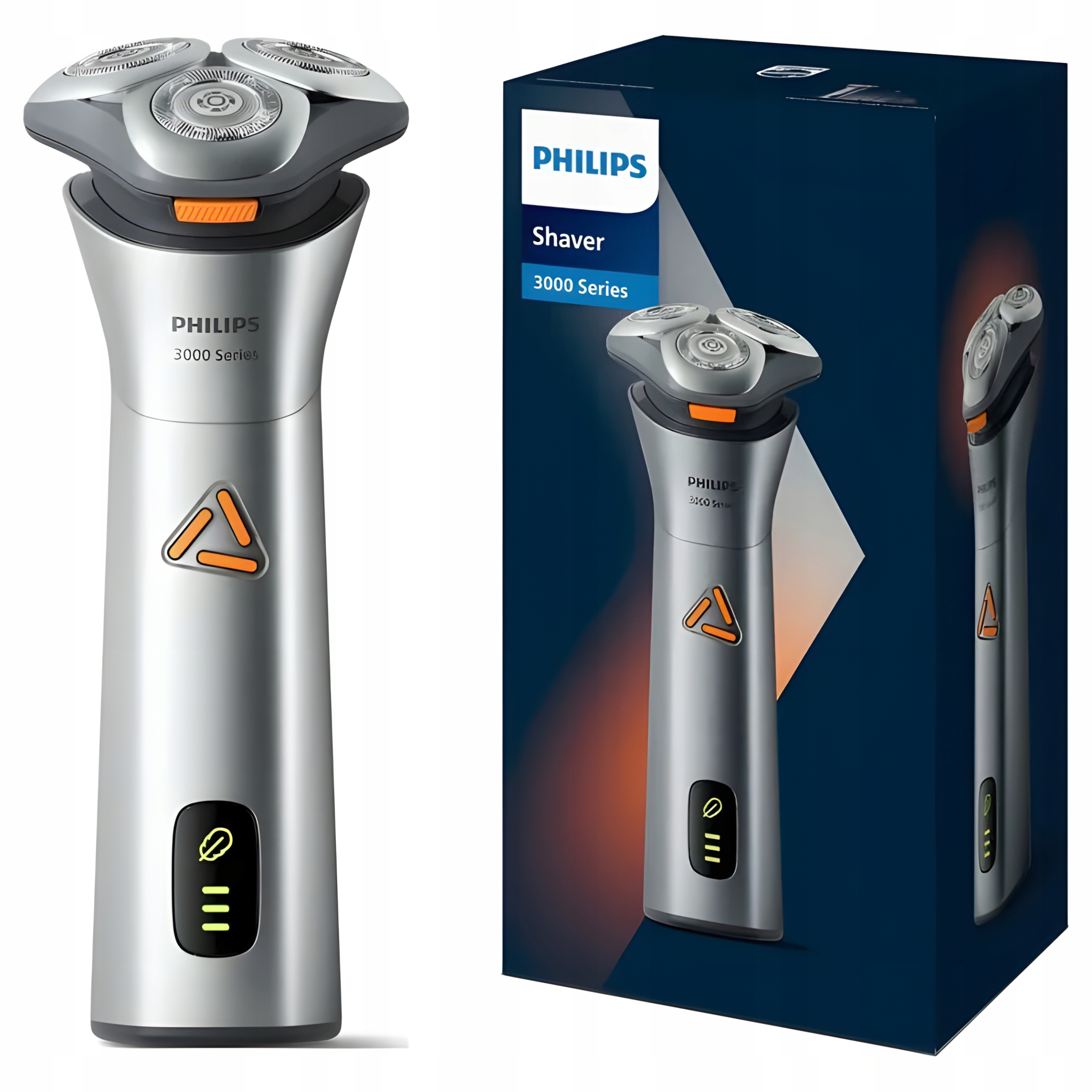 Holiaci Strojček Philips S3882/00 Akumulátorová hlavica na mokro aj na sucho Strieborná
