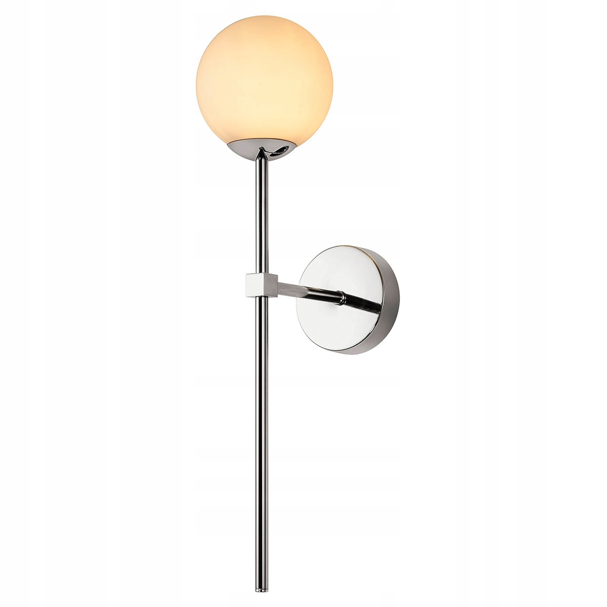 Chromová nástěnná lampa Piruleta do koupelny vedle lišty odolná vůči vlhkosti