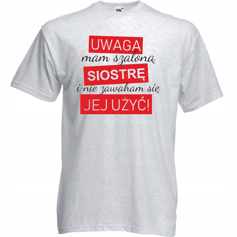 

Koszulka siostra brat rodzeństwo XXL ash szara