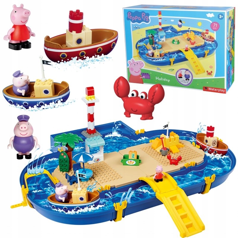 BIG Waterplay Holiday Świnka Peppa Tor Wodny Piaskownica