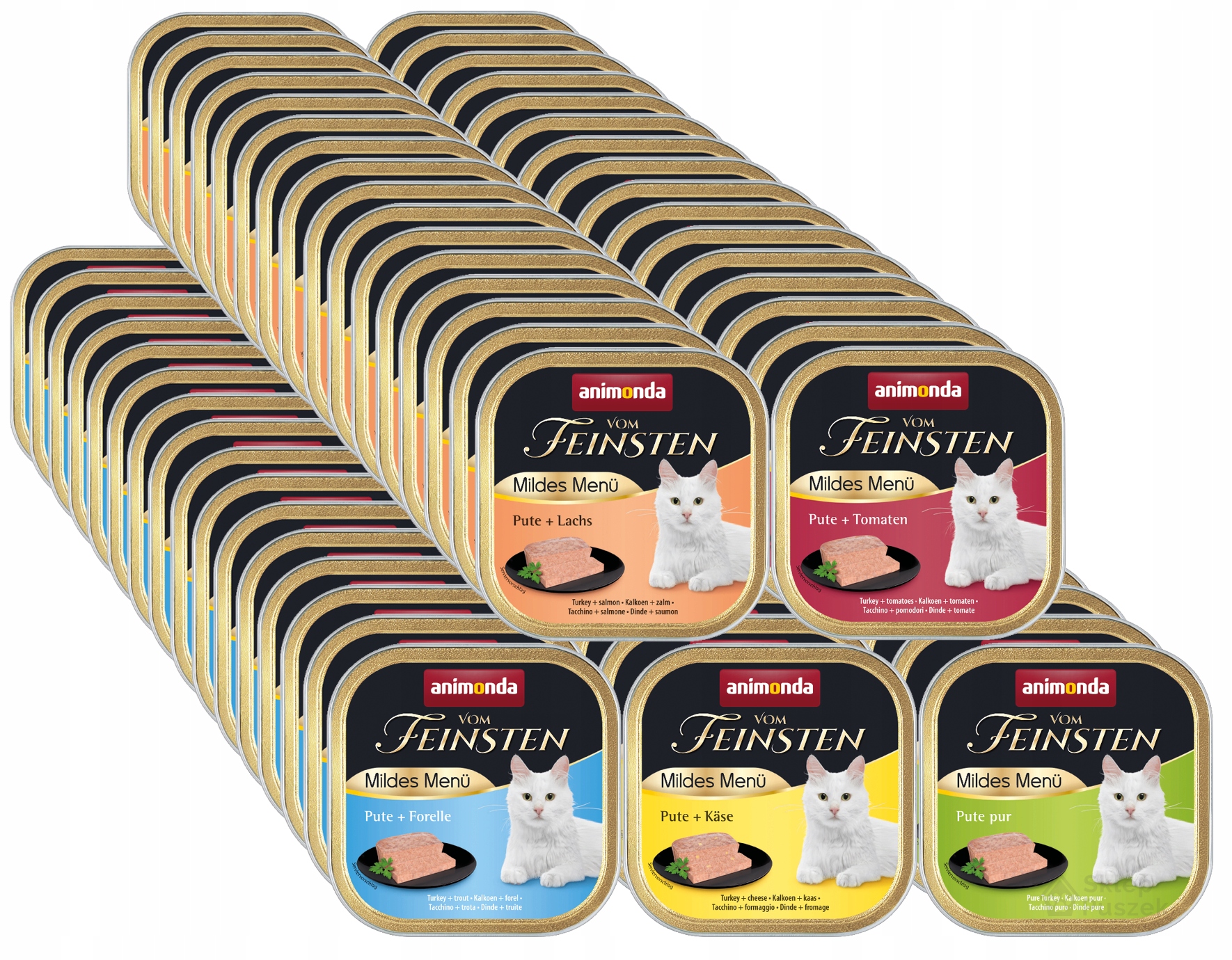 Animonda vom Feinsten Mildes Menu tácek Set 80x100g – MIX 5 příchutí