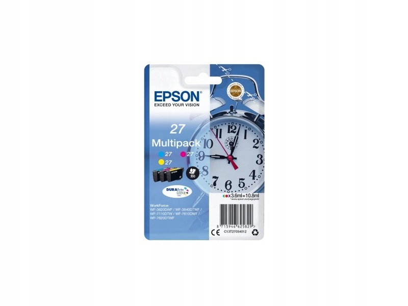 3x Tusz oryg. Epson T2705 Cmy WF-3620 WF-3640 WF-7610 WorkForce
