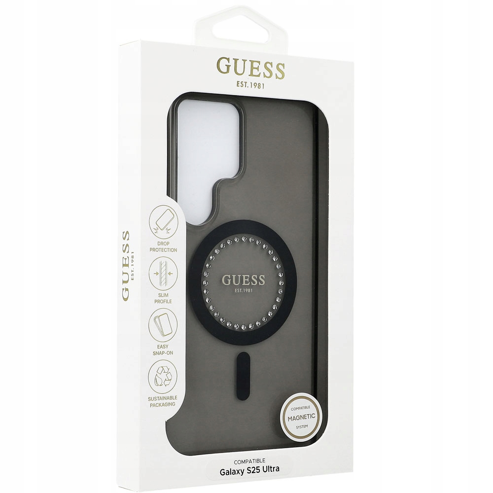 Guess IML (GUHMS25LPFTDTEK) etui do Samsung Galaxy S25 Ultra Czarny