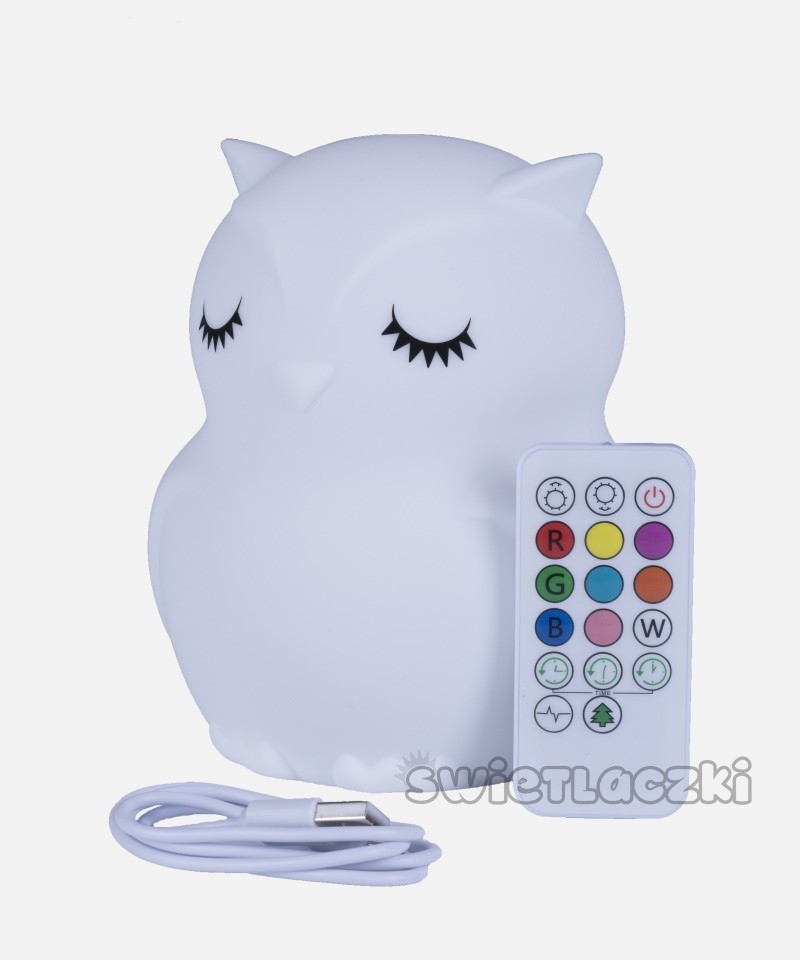 

Lampka Nocna Wielokolorowa Silikonowa Mesmed Pilot