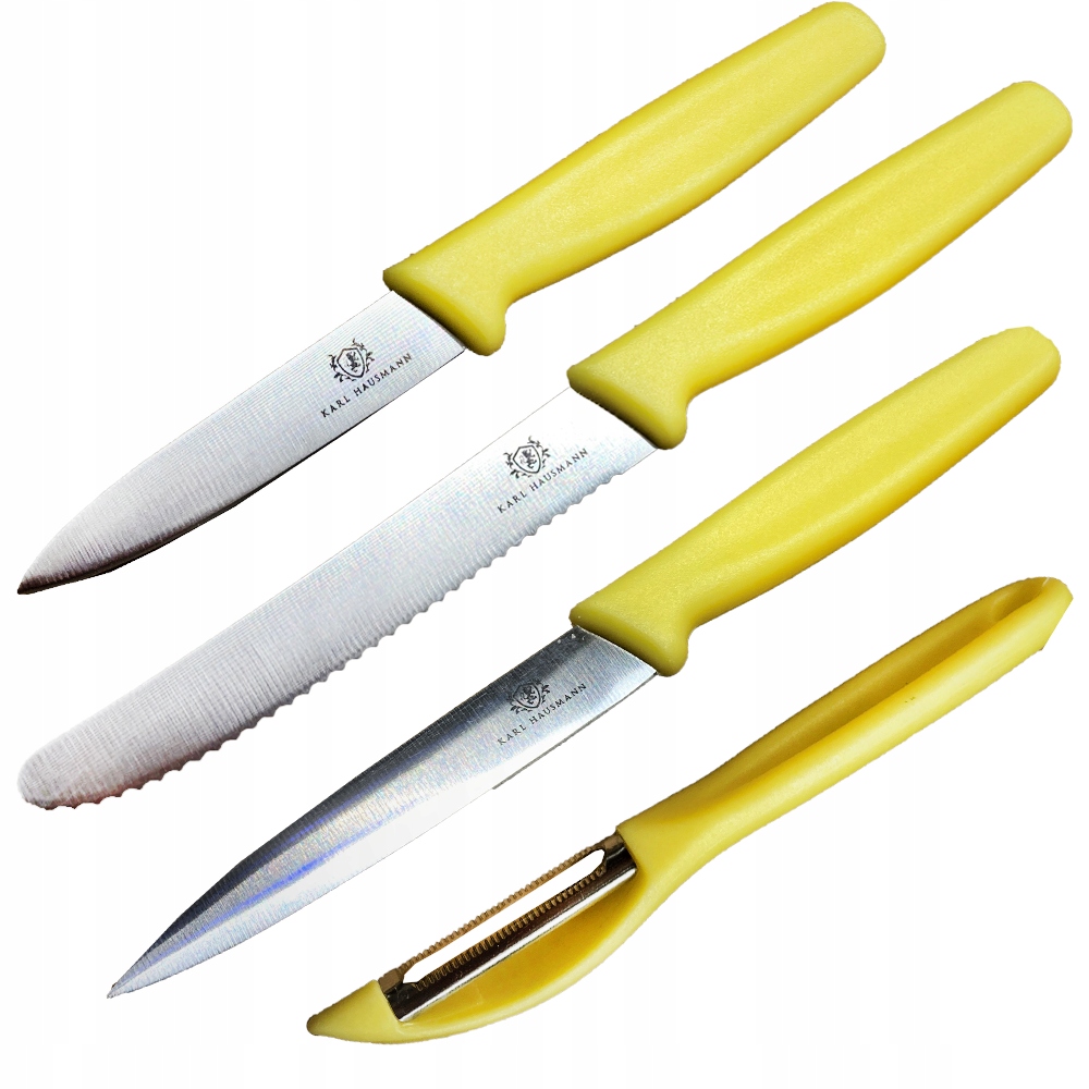 

Zestaw 3 Nożyków Do Warzyw + Obieraczka