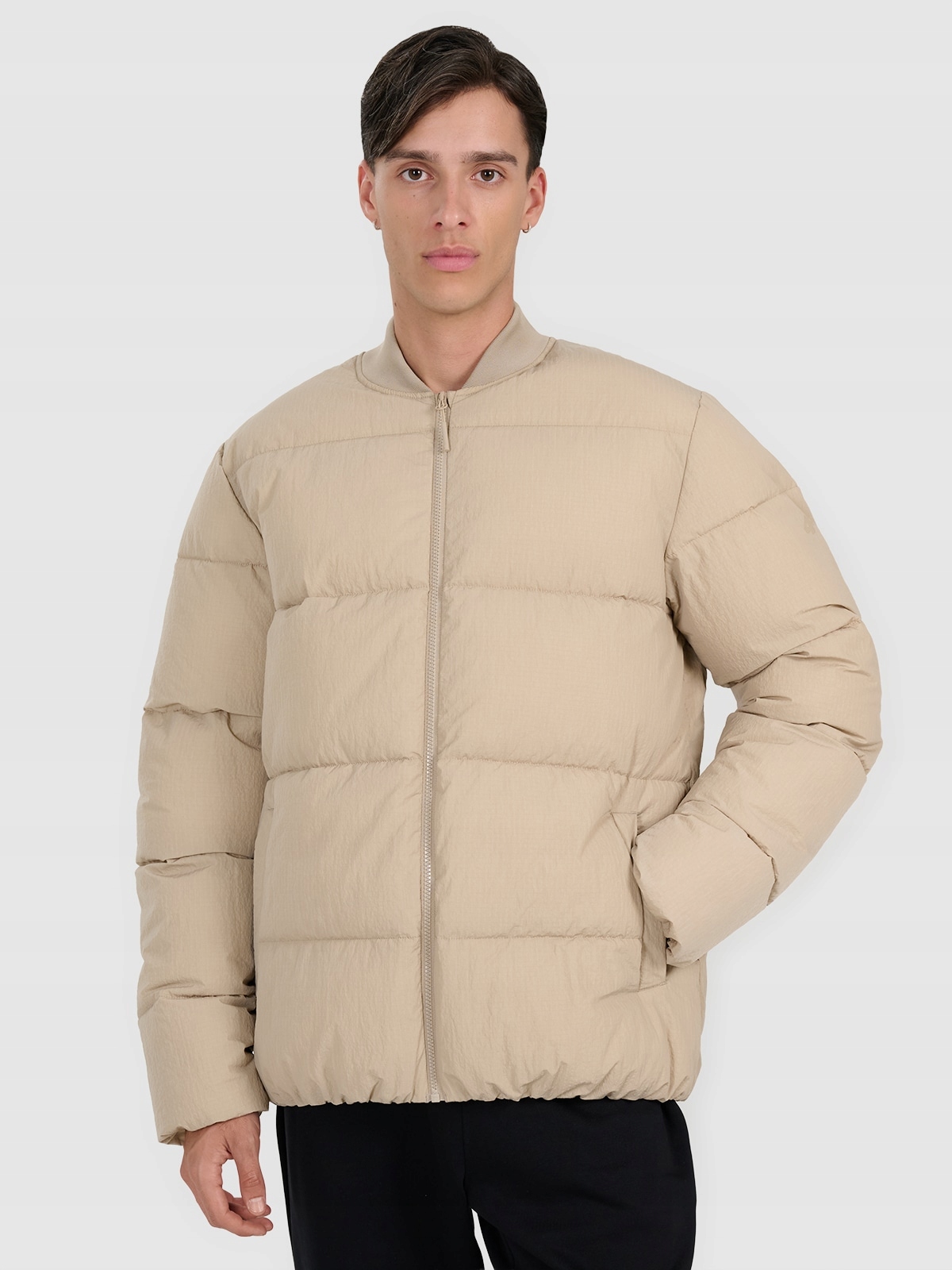 4F Pánská péřová bunda Béžová XXL