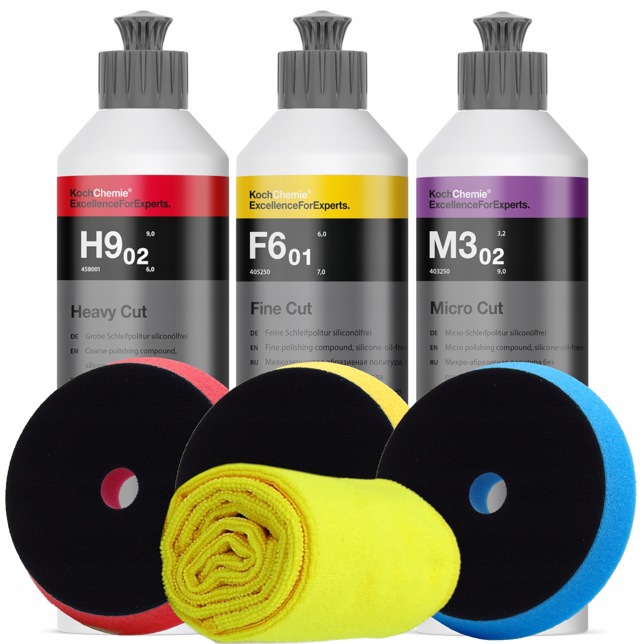 

Zestaw Koch Chemie H9.02 M3.02 F6.01+ pady Da 150