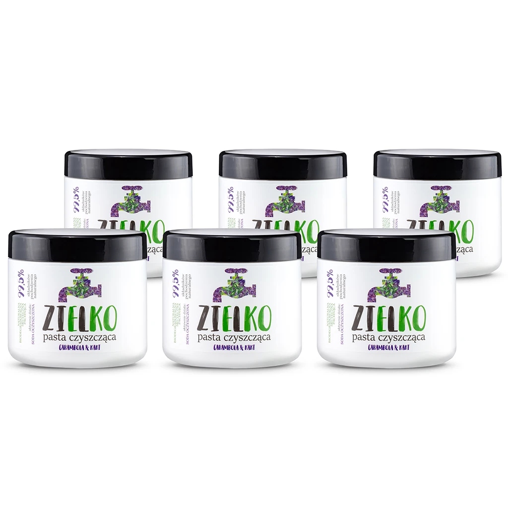 Levně Zielko Ekologická sada Bělicí Čisticí pasta 6x500g (5+1 bonus)