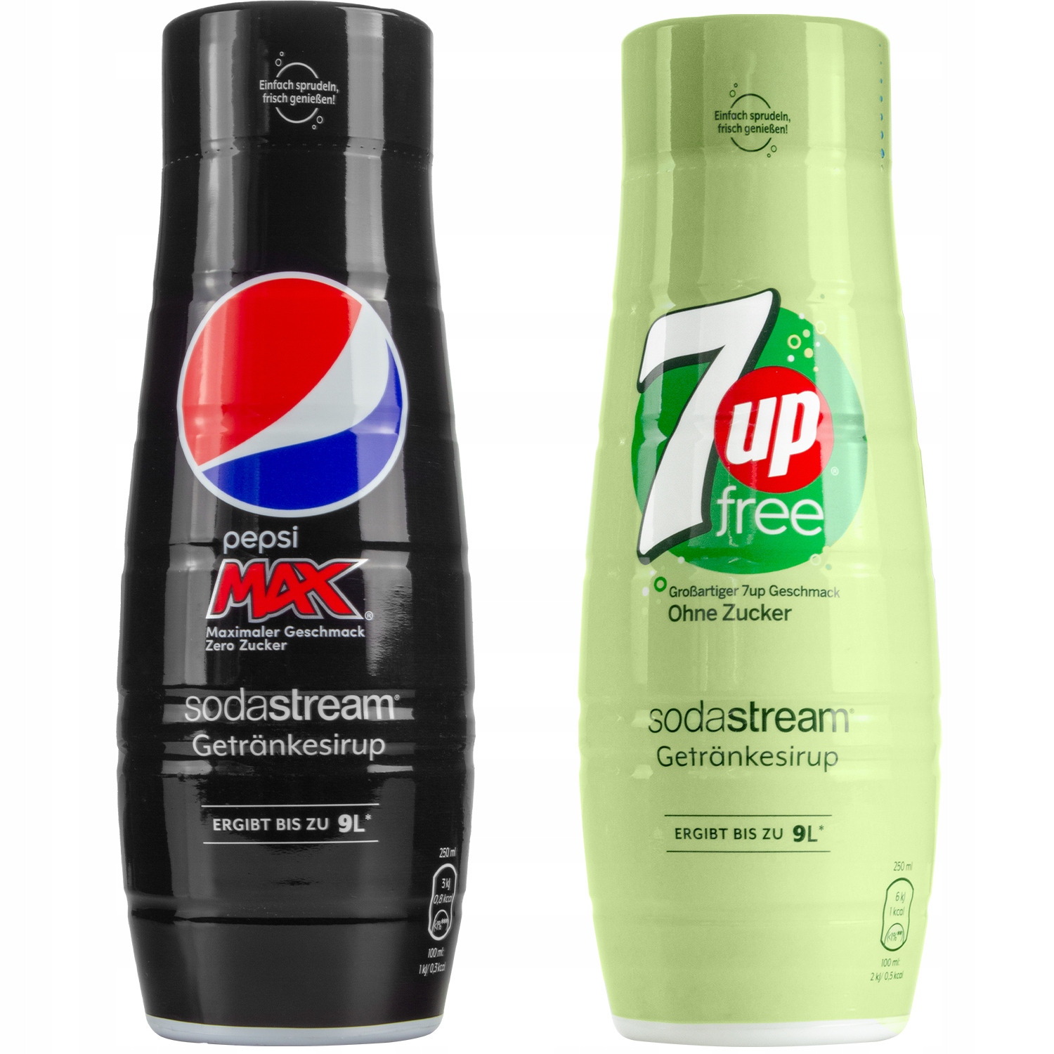 2x SYROP SODASTREAM 7UP ZERO PEPSI MAX KONCENTRAT