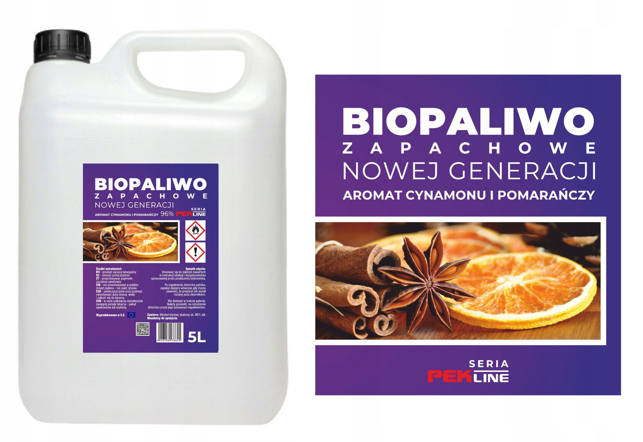 

Biopaliwo Zapachowe Biokominek Cynamom Pomarańcza