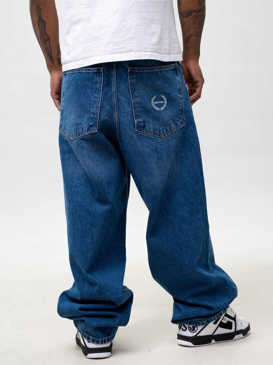 Spodnie Jeans Baggy Metoda Sport Niebieskie Laur m.1 roz. L