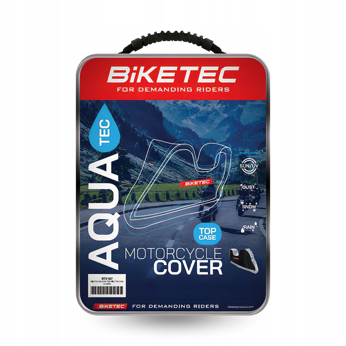 Biketec Pokrowiec Wodoodporny Aquatec Na Motocykl Z Miejscem Na Kufer S