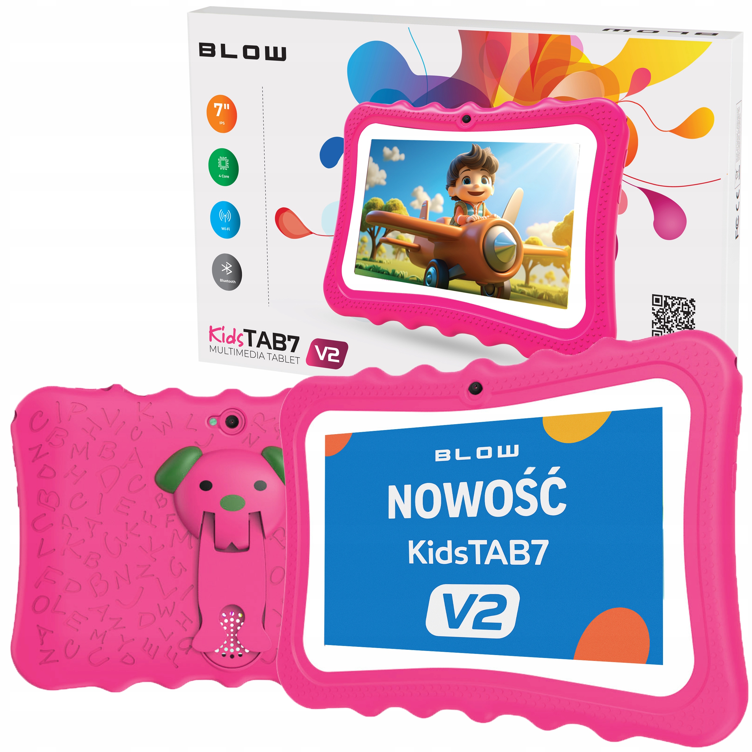 Tablet Pre Deti 7" 4/32GB Vzdelávacia Hračky Android WiFi Gps Puzdro