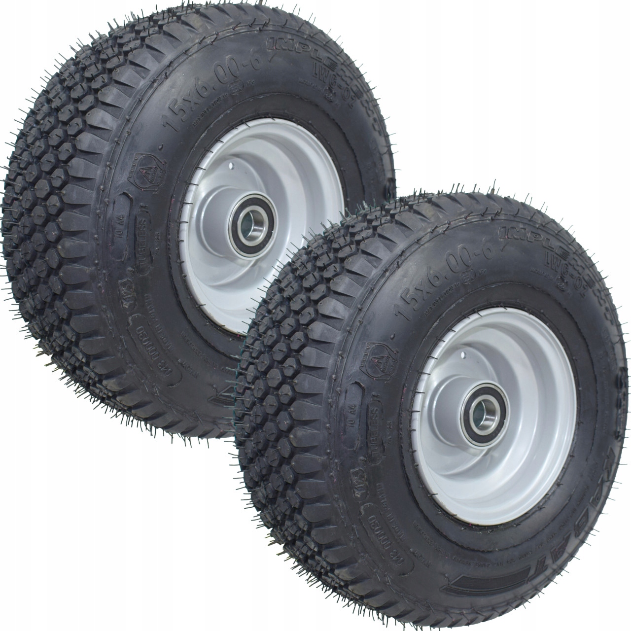 2x Kompletné Koleso 15X6.00-6 Koliesko Traktor Univerzálny Vozík 62052RS