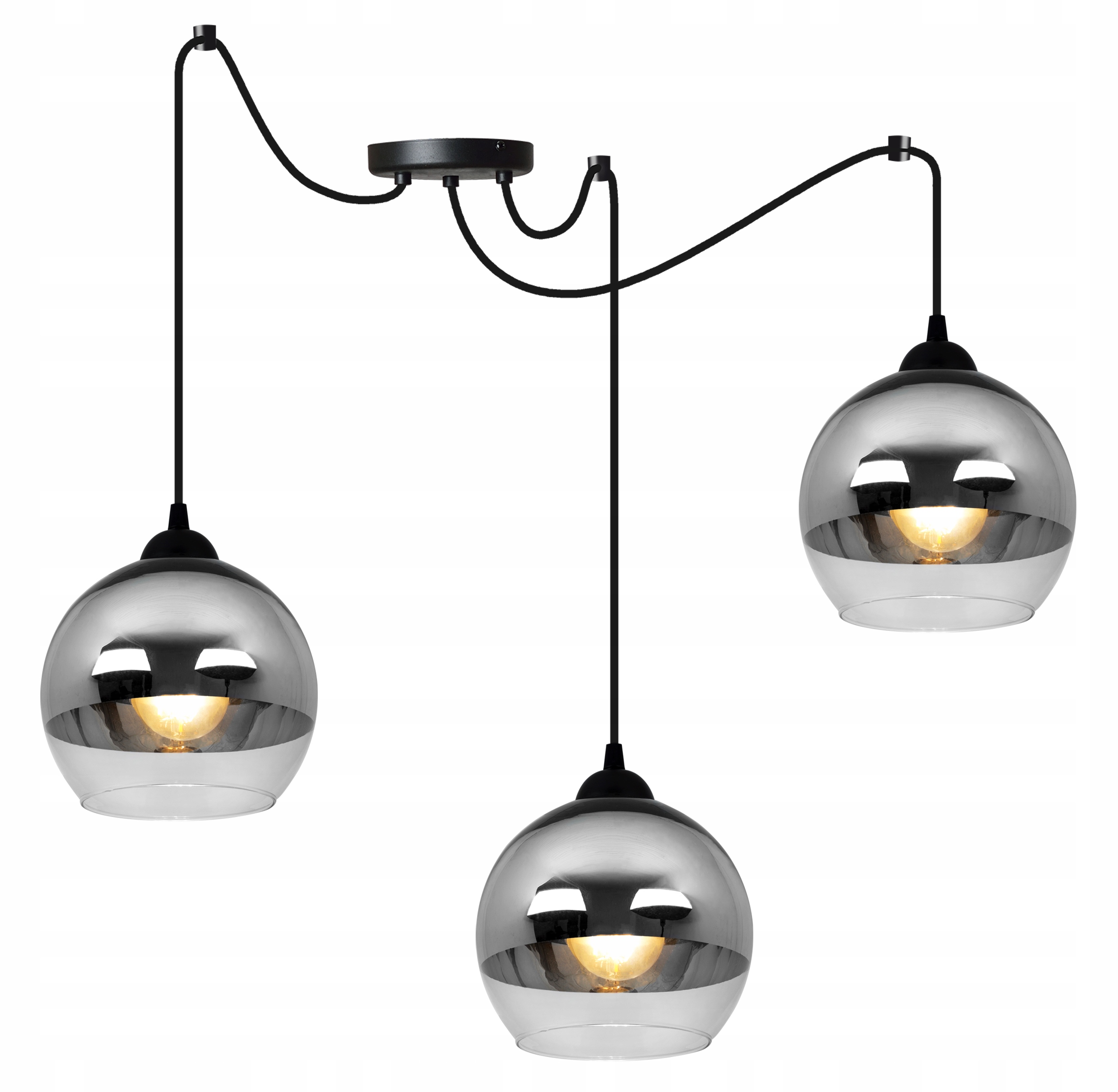 

Lampa Wisząca Pająk Kula Chrom Led