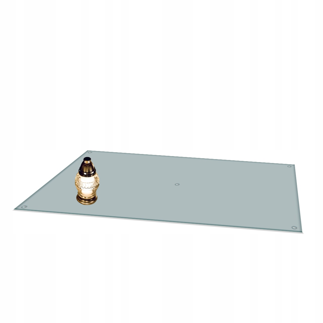 Podstavec pod květiny Svícen na hřbitov 70x52 cm Průhledný Tvrzený