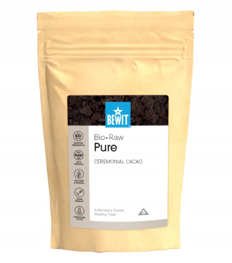 Levně Bewit Ceremoniální kakao Pure, Bio Raw 200 g