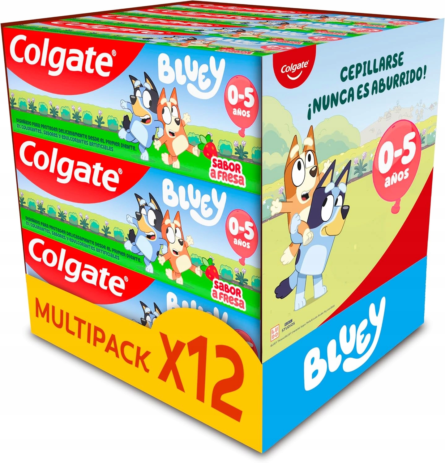 Pasta do zębów dla dzieci Colgate Kids Bluey 0-5 50 ml truskawkowa 12 szt