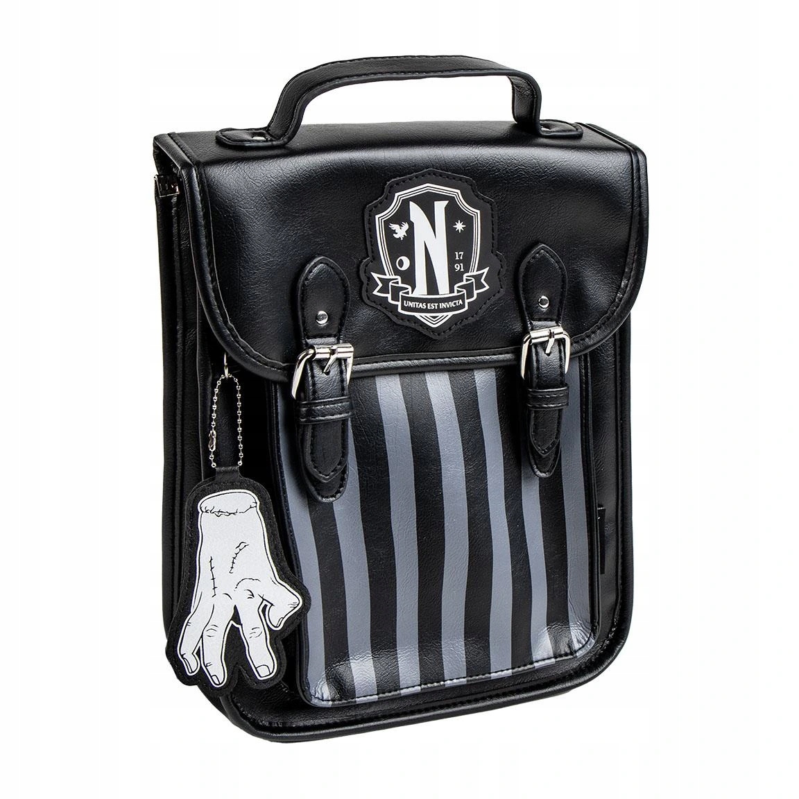 Batoh černý s přezkami, Wednesday