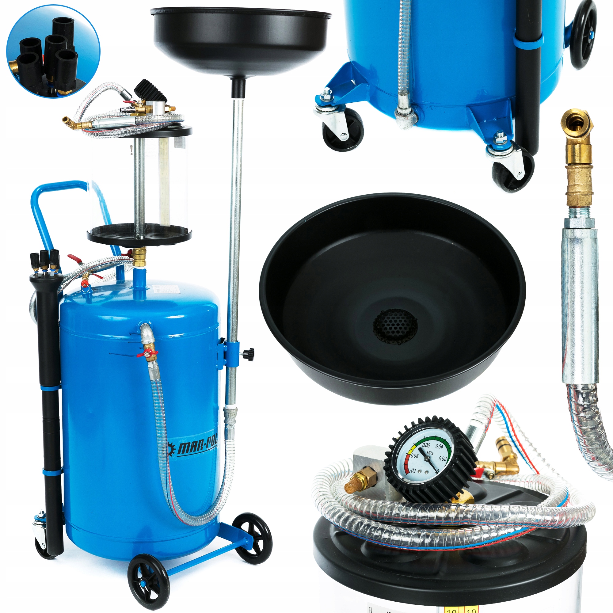 80Л + 6 ЗОНДОВ ВСАСЫВАНИЯ МАСЛА РАКОВИНЫ