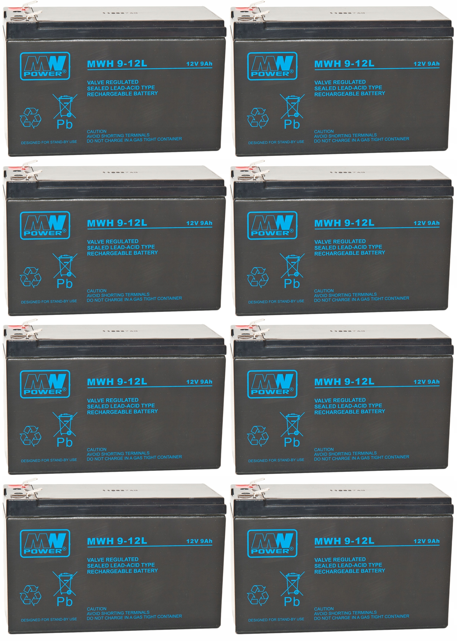 APCRBC12 RBC 12 #12 ZESTAW AKUMULATORÓW PAKIET BATERII UPS APC 8x MWH 9-12L