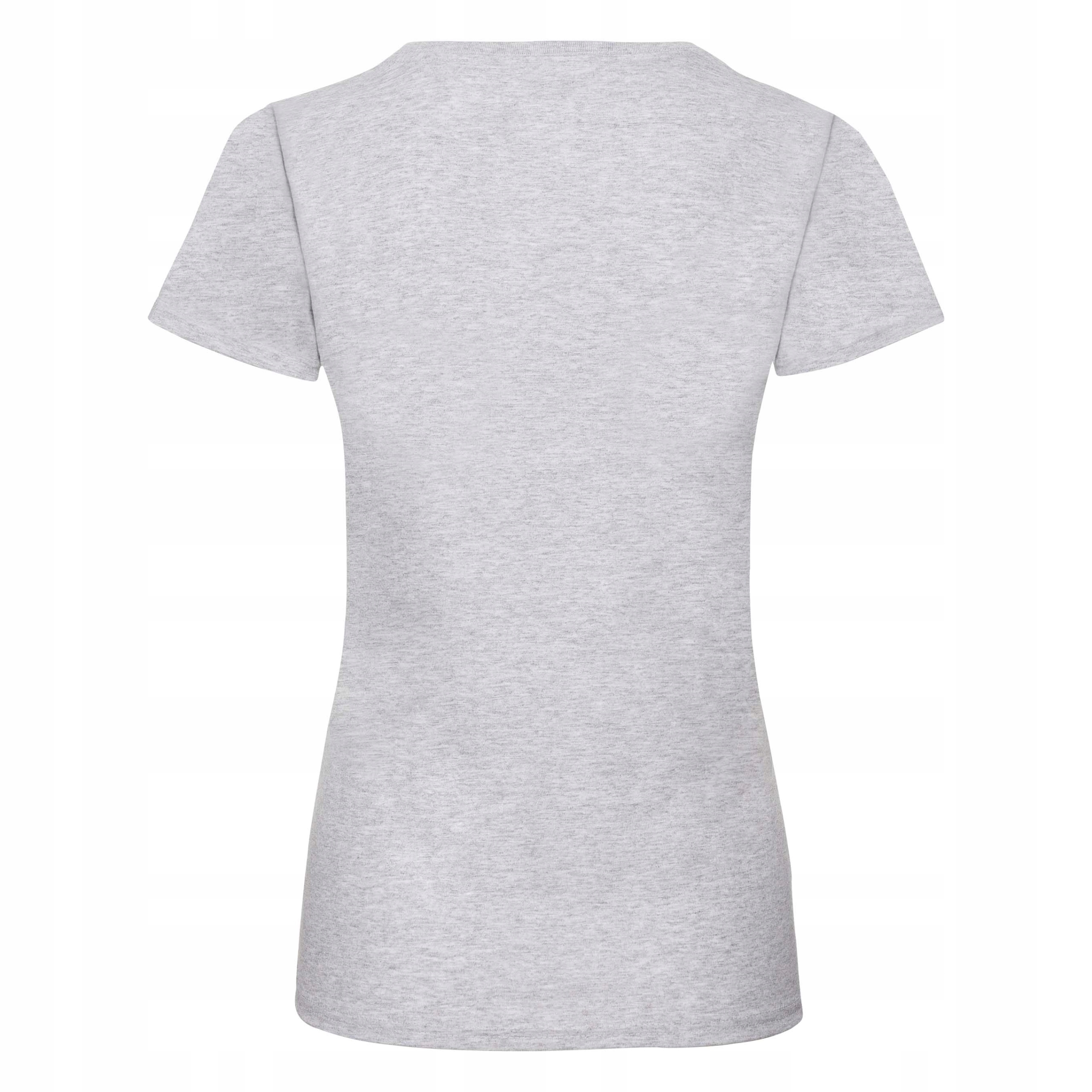KOSZULKA DAMSKA T-SHIRT FRUIT OF THE LOOM GREY XL Model VALUEWEIGHT