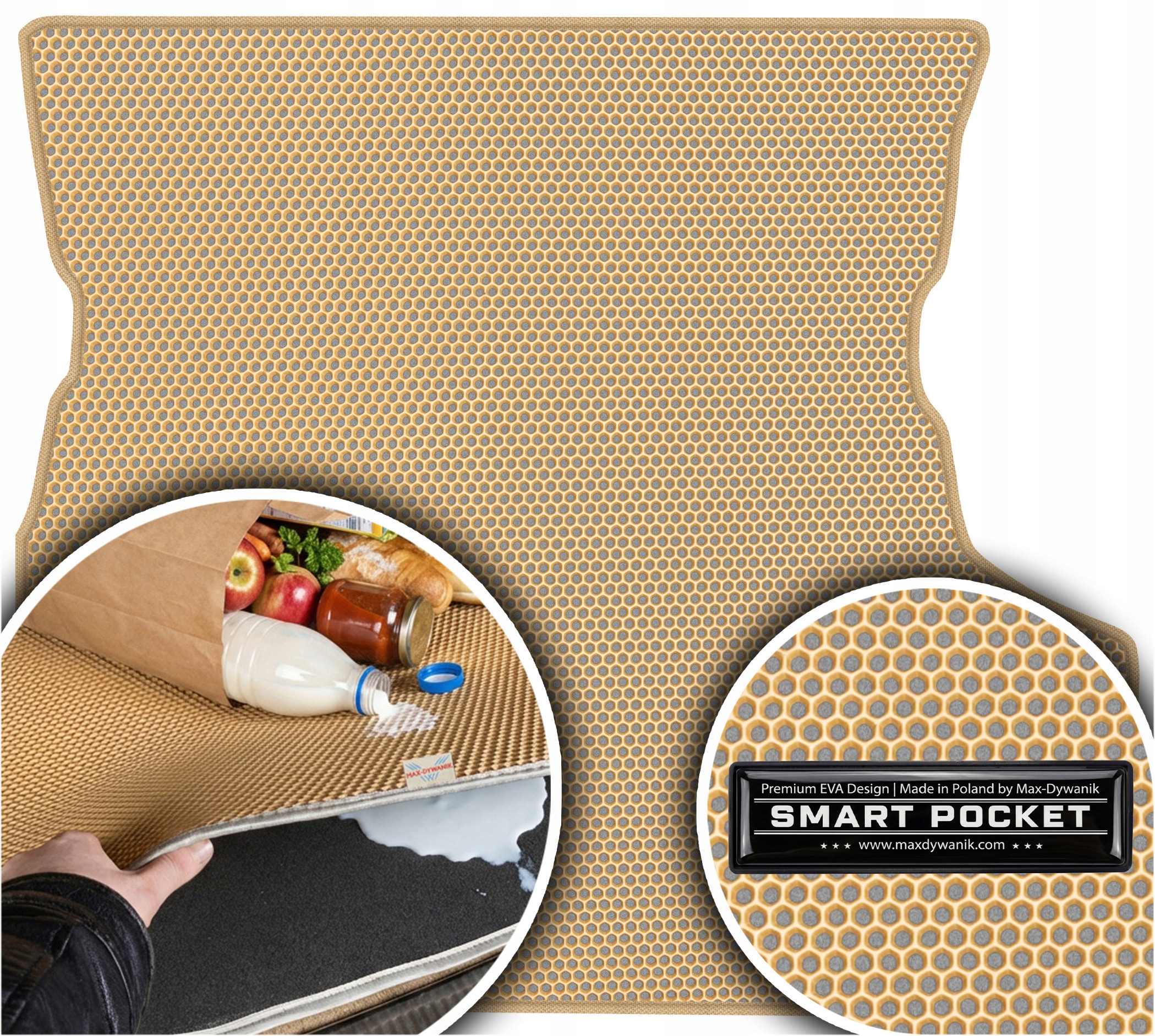 Mitsubishi Outlander II Suv 06-12 Vložka do batožinového priestoru Eva Smart Pocket Bežová