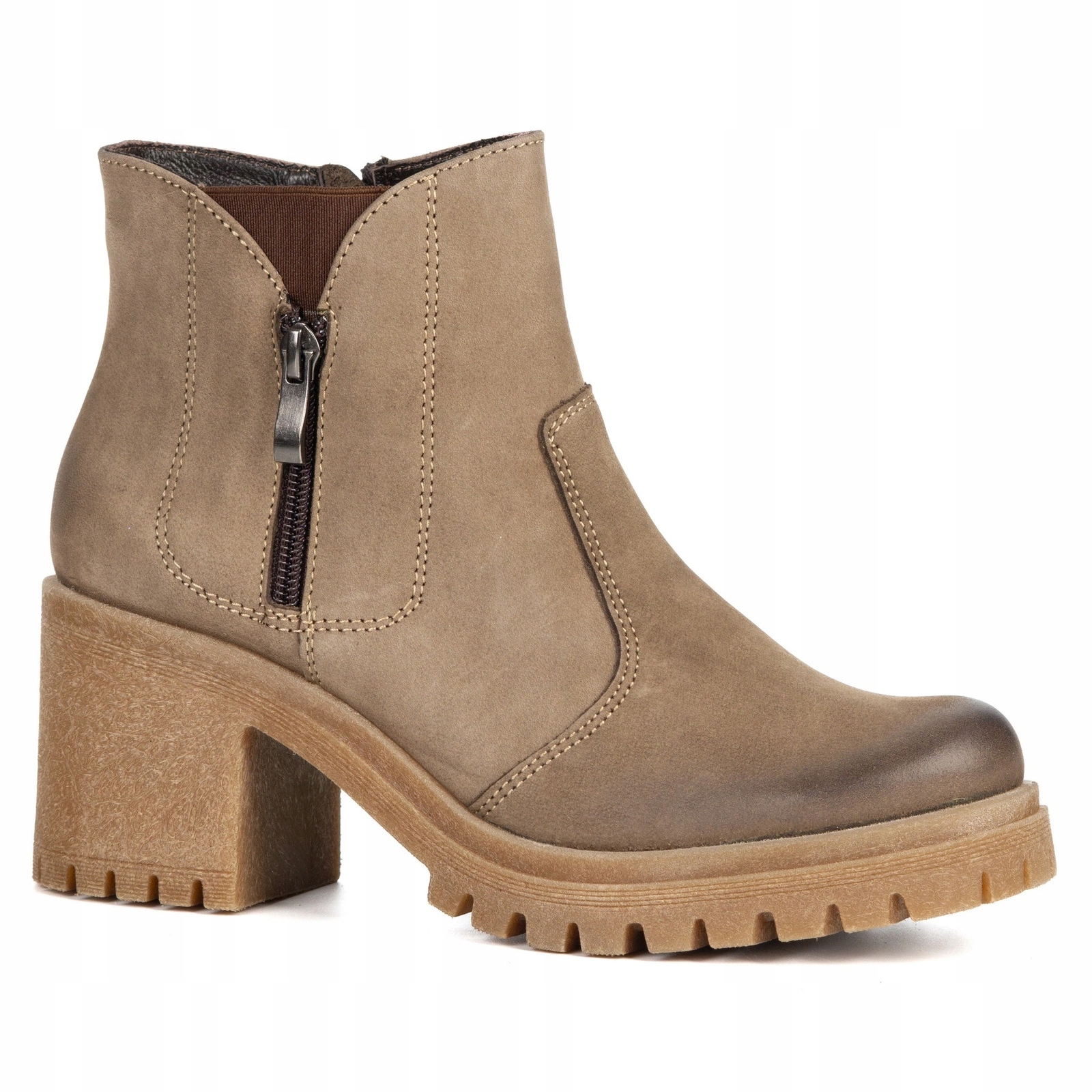 Olivier Peyton kotníkové boty boty na podpatku 6,5 cm polské dámské kotníkové boty 39