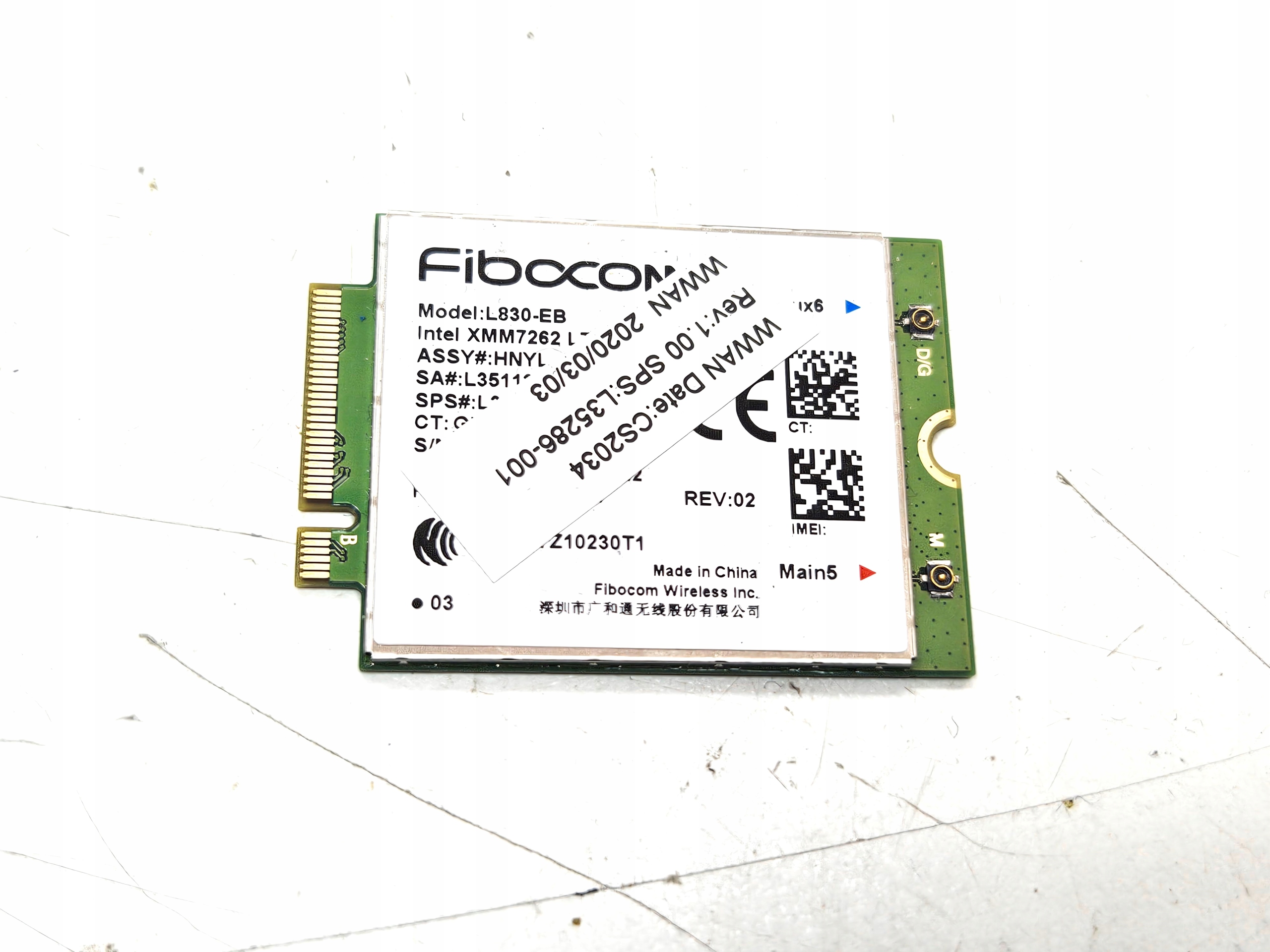 Moduł WWAN Fibocom L830-EB L35112-001 M.2 LTE dla HP