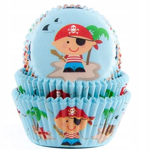 

House of Marie Papilotki do muffinów Pirat 50 szt.
