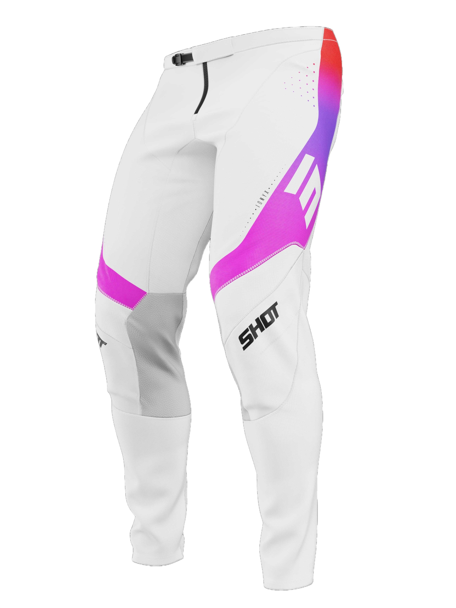 Nohavice Na Cross Quda Shot Contact Ionyx White (36) A05-11B-E05-36