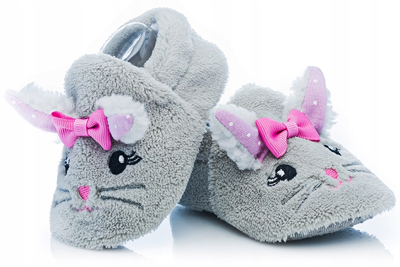 Buciki niemowlęce dla małej dziewczynki, urocze i słodkie myszki r. 0-6 m.