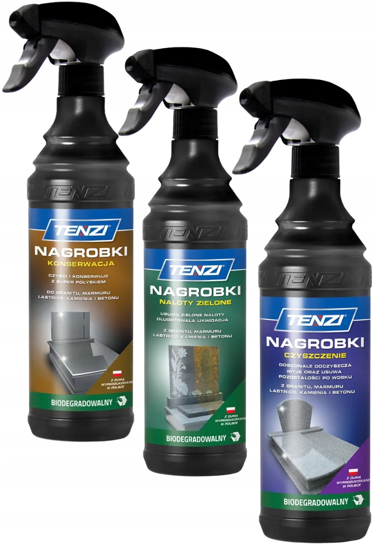 Levně Tenzi Přípravky na čištění náhrobků Kámen Granit Mramor 3x600 ml
