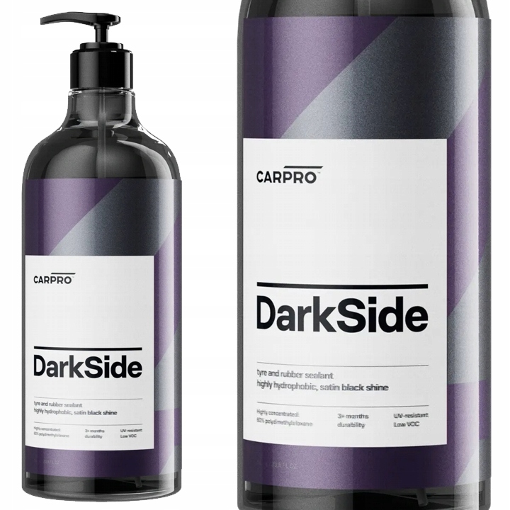 CarPro DarkSide trwały dressing do opon i gumy, satynowe wykończenie 1L